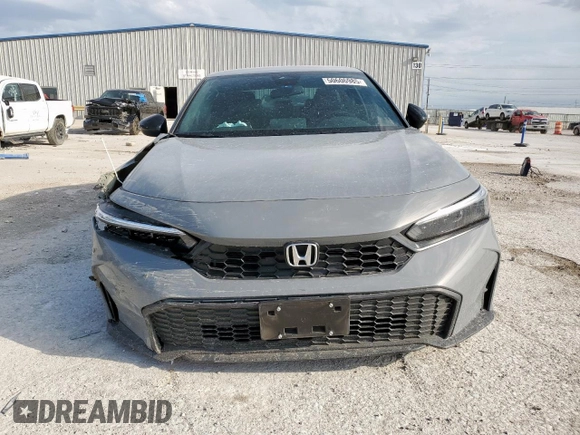 2025 Honda Civic Sedan Sport with VIN 2HGFE2F53SH514371, listed as a Copart auction lot 50606985 with 12,239 mi miles and Salvage Title. Bid and sale history available at carsss.com. Image 5.