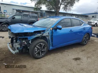 2025 Nissan Sentra SV с VIN 3N1AB8CV5SY235025, выставлен на аукционе Copart как лот 59151675 с пробегом 1 702 миль миль и Списание • Salvage title. История ставок и продаж доступна на DreamBid. Изображение 1.