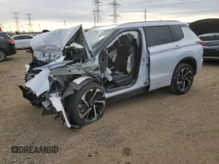 2024 Mitsubishi Outlander SEL z VIN JA4J4WA89RZ027829, wystawiony jako Copart lot #87754315 z przebiegiem Nie podano mil oraz Szkoda całkowita • Salvage title. Historia ofert i sprzedaży dostępna na DreamBid. Obrazek 1.