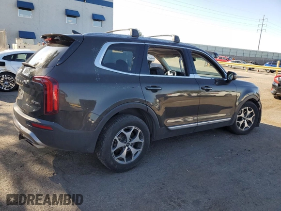 2020 Kia Telluride EX with VIN 5XYP34HC2LG003198, listed as a Copart auction lot 57534885 with Not provided miles and Salvage title. Bid and sale history available at DreamBid. Image 3.