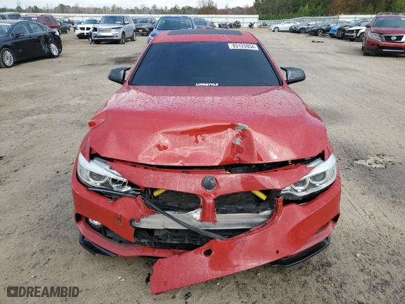 2015 BMW 4 Series 435i with VIN WBA4B1C52FG241080, listed as a Copart auction lot 85125954 with 89,499 mi miles and Salvage Title. Bid and sale history available at carsss.com. Image 5.