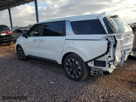 2024 Kia Carnival EX with VIN KNDNC5H39R6386727, listed as a Copart auction lot 76375474 with 9,139 mi miles and Salvage Title. Bid and sale history available at carsss.com. Image 2.