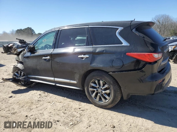 2014 Infiniti QX60 with VIN 5N1AL0MN3EC515836, listed as a Copart auction lot 46656265 with 0 mi miles and Salvage Title. Bid and sale history available at carsss.com. Image 2.