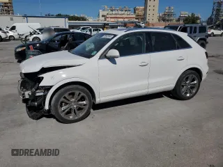 2015 Audi Q3 Prestige with VIN WA1FFCFS3FR011611, listed as a Copart auction lot 75562494 with 53,152 mi miles and Salvage title. Bid and sale history available at DreamBid. Image 1.