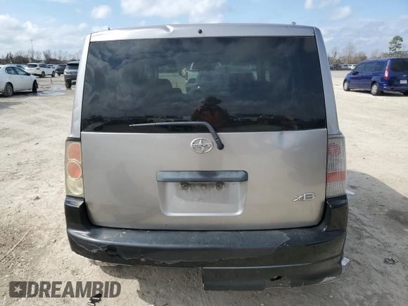 2006 Scion xB with VIN JTLKT334564031329, listed as a Copart auction lot 43803955 with 216,286 mi miles and Salvage Title. Bid and sale history available at carsss.com. Image 6.