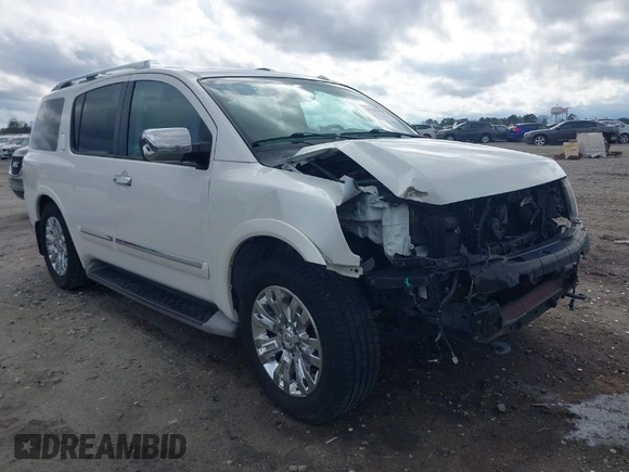 2015 Nissan Armada Platinum z VIN 5N1BA0NF9FN606276, wystawiony jako IAAI lot #41865375 z przebiegiem 223 761 mil mil oraz . Historia ofert i sprzedaży dostępna na DreamBid. Obrazek 1.