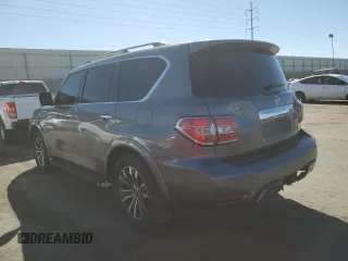 2020 Nissan Armada SV with VIN JN8AY2NDXLX017747, listed as a Copart auction lot 48585395 with 128,772 mi miles and Clean Title. Bid and sale history available at carsss.com. Image 2.