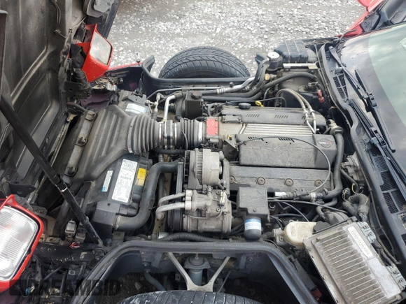 1996 Chevrolet Corvette with VIN 1G1YY22P6T5110052, listed as a Copart auction lot 64186044 with 0 mi miles and Salvage Title. Bid and sale history available at carsss.com. Image 12.