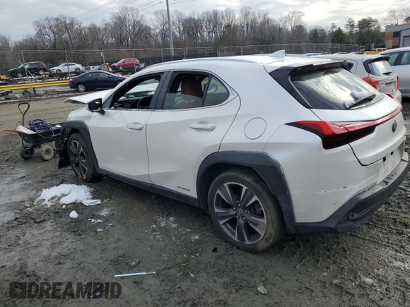 2020 Lexus UX with VIN JTHP9JBH3L2021736, listed as a Copart auction lot 87338594 with 0 mi miles and Salvage Title. Bid and sale history available at carsss.com. Image 2.