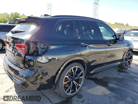 2021 BMW X3 M with VIN 5YMTS0C04M9H92362, listed as a Copart auction lot 55952494 with 18,626 mi miles and Salvage Title. Bid and sale history available at carsss.com. Image 3.