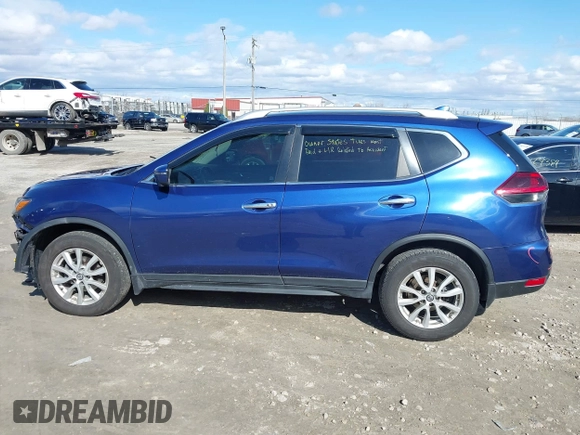 2018 Nissan Rogue SV with VIN KNMAT2MV7JP605154, listed as a IAAI auction lot 42046756 with 90,572 mi miles. Bid and sale history available at carsss.com. Image 14.