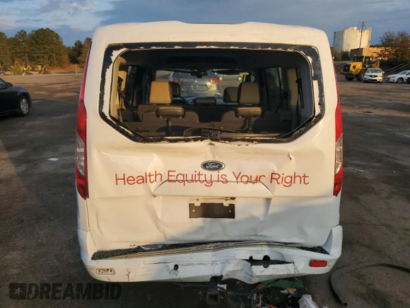 2015 Ford Transit Connect Wagon Titanium with VIN NM0GE9G74F1177870, listed as a Copart auction lot 81846684 with 53,094 mi miles and Salvage Title. Bid and sale history available at carsss.com. Image 6.