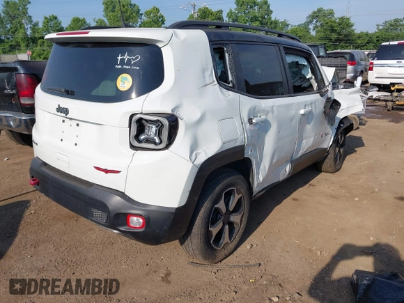 2021 Jeep Renegade Trailhawk with VIN ZACNJDC10MPM71187, listed as a IAAI auction lot 42577144 with 54,556 mi miles and . Bid and sale history available at DreamBid. Image 4.