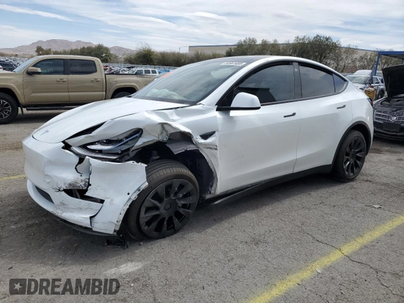 2021 Tesla Model Y Long Range with VIN 5YJYGDEE8MF271938, listed as a Copart auction lot 50961485 with 46,173 mi miles and Salvage Title. Bid and sale history available at DreamBid. Image 1.