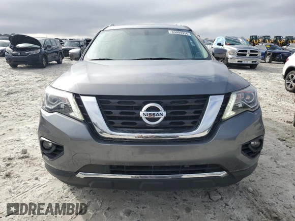 2020 Nissan Pathfinder Platinum with VIN 5N1DR2DM8LC597929, listed as a Copart auction lot 85009934 with 72,294 mi miles and Salvage Title. Bid and sale history available at carsss.com. Image 5.