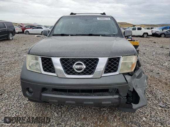 2006 Nissan Pathfinder SE with VIN 5N1AR18W76C671614, listed as a Copart auction lot 61394934 with 237,221 mi miles and Salvage Title. Bid and sale history available at carsss.com. Image 5.
