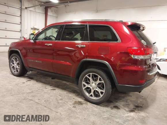2019 Jeep Grand Cherokee Limited with VIN 1C4RJFBG4KC608719, listed as a IAAI auction lot 42462411 with 86,931 mi miles and . Bid and sale history available at DreamBid. Image 3.