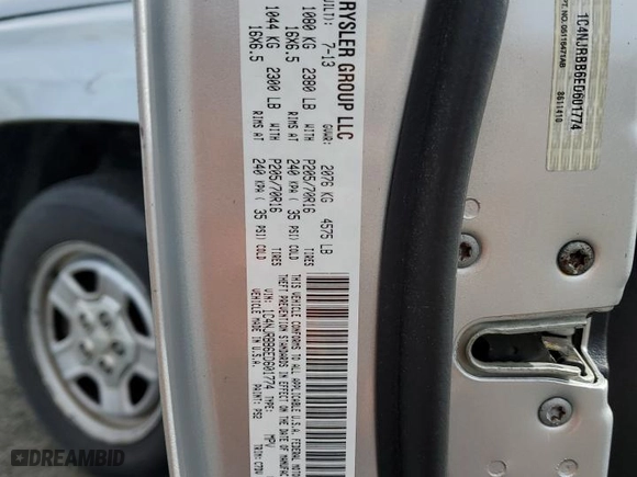 2014 Jeep Patriot Sport with VIN 1C4NJRBB6ED601774, listed as a Copart auction lot 50650695 with 174,537 mi miles and Clean Title. Bid and sale history available at carsss.com. Image 13.