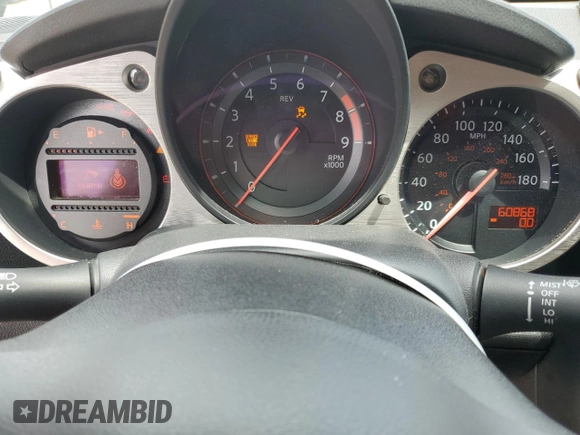 2016 Nissan 370Z with VIN JN1AZ4EH8GM936468, listed as a Copart auction lot 54618544 with 60,868 mi miles and Salvage Title. Bid and sale history available at carsss.com. Image 9.