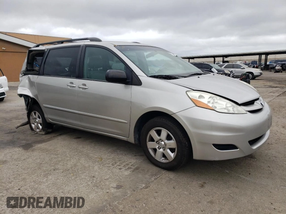 2006 Toyota Sienna CE with VIN 5TDZA23C16S538153, listed as a Copart auction lot 42437615 with 163,170 mi miles and Salvage Title. Bid and sale history available at carsss.com. Image 4.