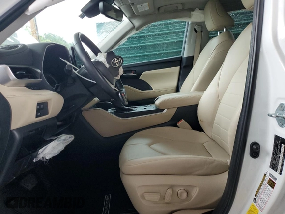 2023 Toyota Highlander L with VIN 5TDKDRAH8PS023507, listed as a Copart auction lot 58684065 with 50,294 mi miles and Salvage title. Bid and sale history available at DreamBid. Image 7.