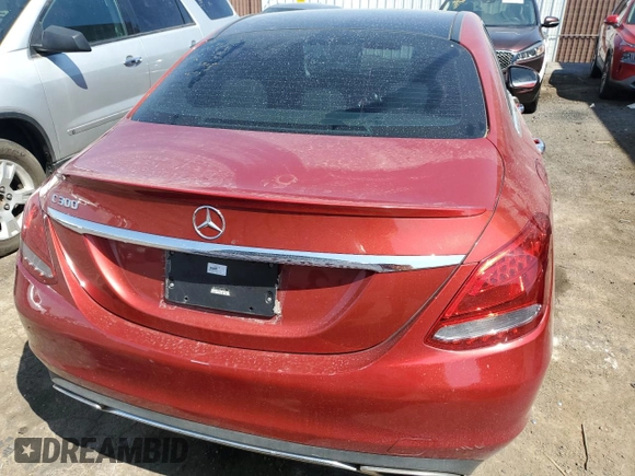2016 Mercedes-Benz C 300 with VIN 55SWF4JB9GU157178, listed as a Copart auction lot 66901694 with 107,937 mi miles and Clean title. Bid and sale history available at DreamBid. Image 6.