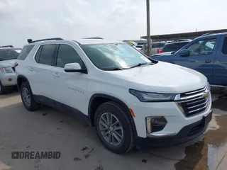 2022 Chevrolet Traverse LT Leather with VIN 1GNERHKW1NJ157847, listed as a IAAI auction lot 41943706 with 49,723 mi miles. Bid and sale history available at carsss.com. Image 1.