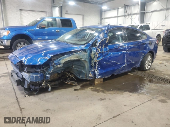 2017 Ford Fusion SE with VIN 3FA6P0HD9HR154737, listed as a Copart auction lot 47786345 with 129,423 mi miles and Salvage Title. Bid and sale history available at carsss.com. Image 1.