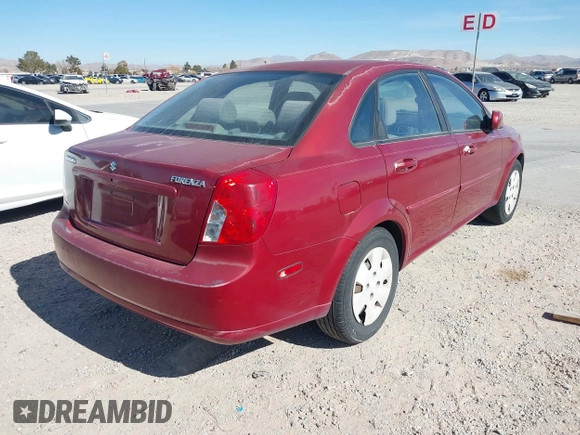 2008 Suzuki Forenza z VIN KL5JD56ZX8K849442, wystawiony jako IAAI lot #41323995 z przebiegiem 116 304 mil mil oraz . Historia ofert i sprzedaży dostępna na DreamBid. Obrazek 4.