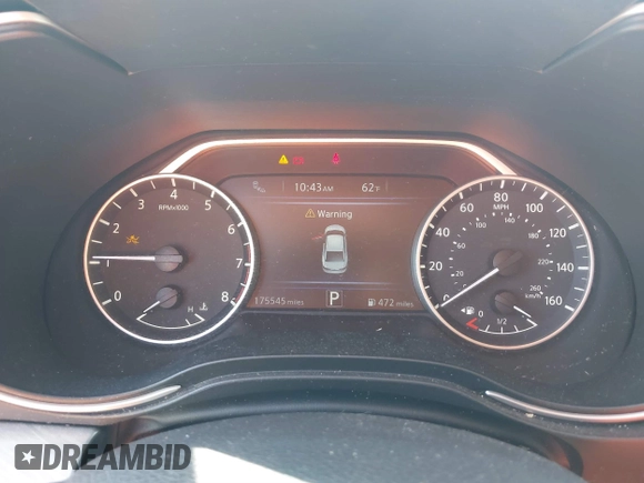 2017 Nissan Maxima SV with VIN 1N4AA6AP2HC372097, listed as a IAAI auction lot 41777495 with 175,545 mi miles and . Bid and sale history available at DreamBid. Image 7.
