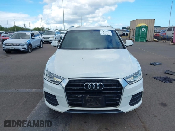 2016 Audi Q3 Premium Plus with VIN WA1EFCFS1GR006968, listed as a IAAI auction lot 42036018 with 77,329 mi miles and . Bid and sale history available at DreamBid. Image 13.