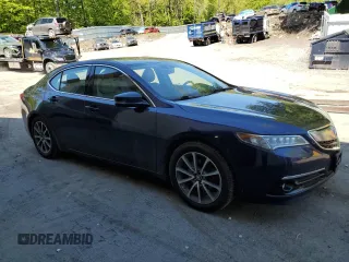 2015 Acura TLX Advance with VIN 19UUB2F78FA014129, listed as a Copart auction lot 57463945 with 85,807 mi miles and Salvage title. Bid and sale history available at DreamBid. Image 4.