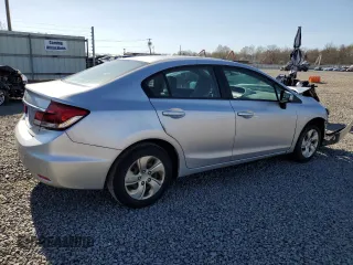 2015 Honda Civic Sedan LX with VIN 19XFB2F51FE280661, listed as a Copart auction lot 53431935 with 175,730 mi miles and Salvage Title. Bid and sale history available at carsss.com. Image 3.