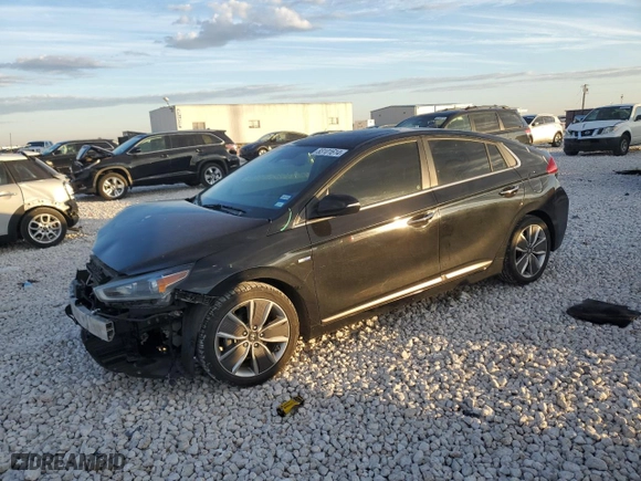 2018 Hyundai Ioniq Hybrid Limited with VIN KMHC05LC9JU098192, listed as a Copart auction lot 83101614 with 72,685 mi miles and Salvage Title. Bid and sale history available at carsss.com. Image 1.