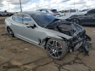 2023 Kia Stinger GT2 with VIN KNAE55LC1P6134059, listed as a Copart auction lot 72999604 with 36,679 mi miles and Salvage Title. Bid and sale history available at carsss.com. Image 4.