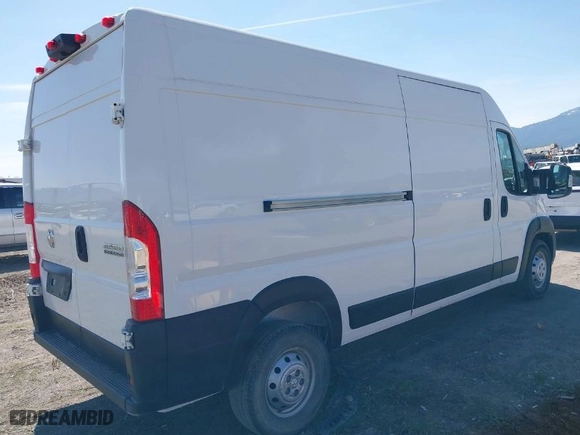 2023 Ram ProMaster Cargo Van with VIN 3C6LRVDG5PE545420, listed as a IAAI auction lot 42028783 with 37,263 mi miles. Bid and sale history available at carsss.com. Image 4.