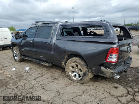 2022 Ram 1500 Big Horn with VIN 1C6SRFMT7NN155488, listed as a Copart auction lot 57314905 with 57,444 mi miles and Non repairable. Bid and sale history available at DreamBid. Image 2.