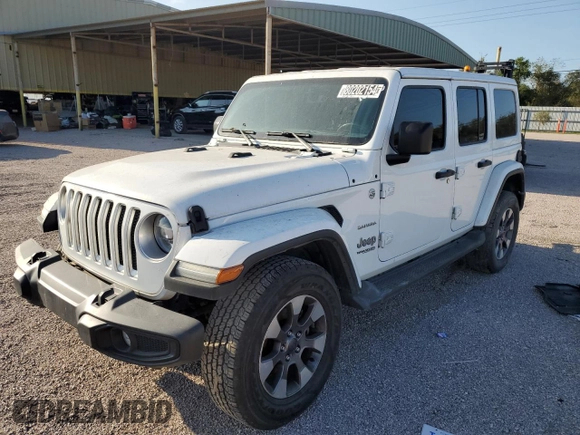 2021 Jeep Wrangler Unlimited Sahara High Altitude z VIN 1C4HJXEG4MW647079, wystawiony jako Copart lot #80202154 z przebiegiem 92 490 mil mil oraz Czysty tytuł • Clean title. Historia ofert i sprzedaży dostępna na DreamBid. Obrazek 1.