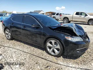 2015 Acura TLX Advance with VIN 19UUB3F76FA001028, listed as a Copart auction lot 55284625 with 110,674 mi miles and Salvage title. Bid and sale history available at DreamBid. Image 4.