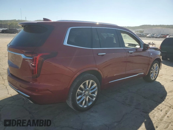 2020 Cadillac XT6 FWD Premium Luxury with VIN 1GYKPERSXLZ103765, listed as a Copart auction lot 73532524 with 44,084 mi miles and Salvage Title. Bid and sale history available at carsss.com. Image 3.