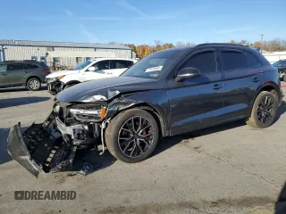 2021 Audi SQ5 Premium Plus with VIN WA1B4AFYXM2019563, listed as a Copart auction lot 77814654 with 52,391 mi miles and Salvage Title. Bid and sale history available at carsss.com. Image 1.