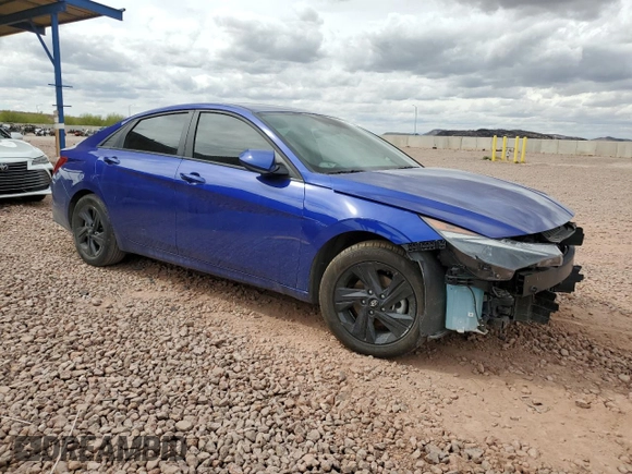 2023 Hyundai Elantra Blue z VIN KMHLM4AJ7PU077401, wystawiony jako Copart lot #49180065 z przebiegiem 55 927 mil mil oraz Szkoda całkowita • Salvage title. Historia ofert i sprzedaży dostępna na DreamBid. Obrazek 4.