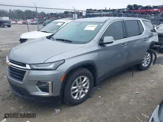 2024 Chevrolet Traverse Limited LS with VIN 1GNESTKWXRJ139392, listed as a IAAI auction lot 41560307 with 14,700 mi miles. Bid and sale history available at carsss.com. Image 2.