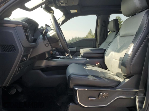2023 Ford F-150 Lightning Pro with VIN 1FTVW1EV5PWG63666, listed as a Copart auction lot 60998415 with 35,089 mi miles and Salvage title. Bid and sale history available at DreamBid. Image 7.
