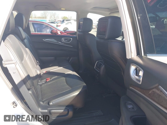 2013 Infiniti JX35 with VIN 5N1AL0MM3DC336945, listed as a IAAI auction lot 41858705 with 114,784 mi miles. Bid and sale history available at carsss.com. Image 8.