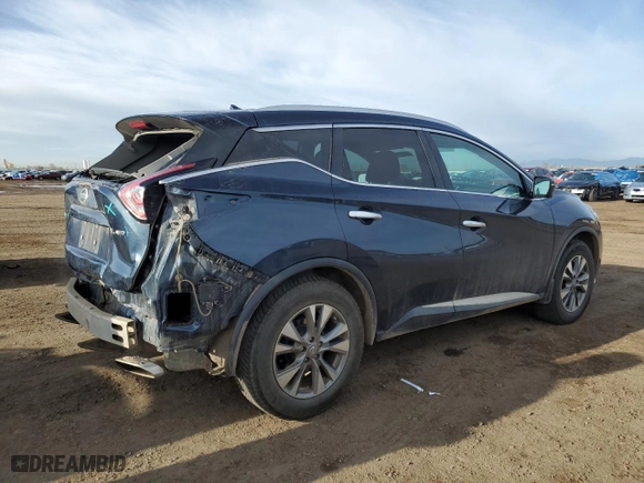 2016 Nissan Murano S with VIN 5N1AZ2MH7GN128864, listed as a Copart auction lot 51154165 with 182,034 mi miles and Salvage Title. Bid and sale history available at carsss.com. Image 3.