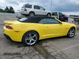 2014 Chevrolet Camaro LT z VIN 2G1FC3D36E9289852, wystawiony jako Copart lot #54087505 z przebiegiem 111 182 mil mil oraz Szkoda całkowita • Salvage title. Historia ofert i sprzedaży dostępna na DreamBid. Obrazek 3.