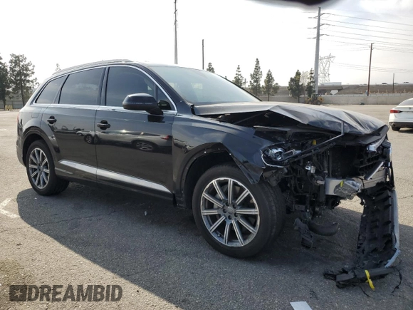 2019 Audi Q7 Premium with VIN WA1AHAF79KD040915, listed as a Copart auction lot 53300495 with 54,295 mi miles and Salvage title. Bid and sale history available at DreamBid. Image 4.