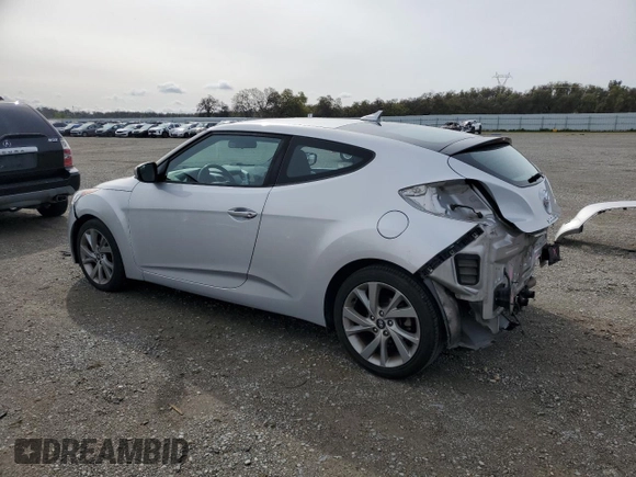 2017 Hyundai Veloster Value Edition with VIN KMHTC6AD9HU307983, listed as a Copart auction lot 49833545 with 120,537 mi miles and Salvage Title. Bid and sale history available at carsss.com. Image 2.