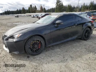 2015 Lexus RC 350 with VIN JTHSE5BC0F5002677, listed as a Copart auction lot 49537575 with 132,326 mi miles and Salvage Title. Bid and sale history available at carsss.com. Image 1.
